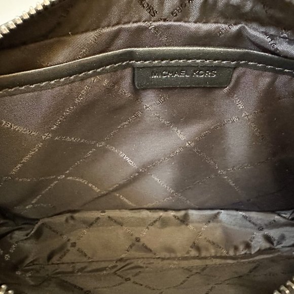 Michael Kors Jet Set Item East West Shoulder Crossbody Bag MK Signature Black - Picture 7 of 10